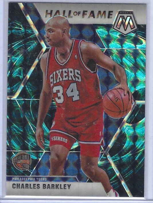 CHARLES BARKLEY 2019-20 PANINI MOSAIC GENESIS PRIZM SSP HALL OF FAME #282
