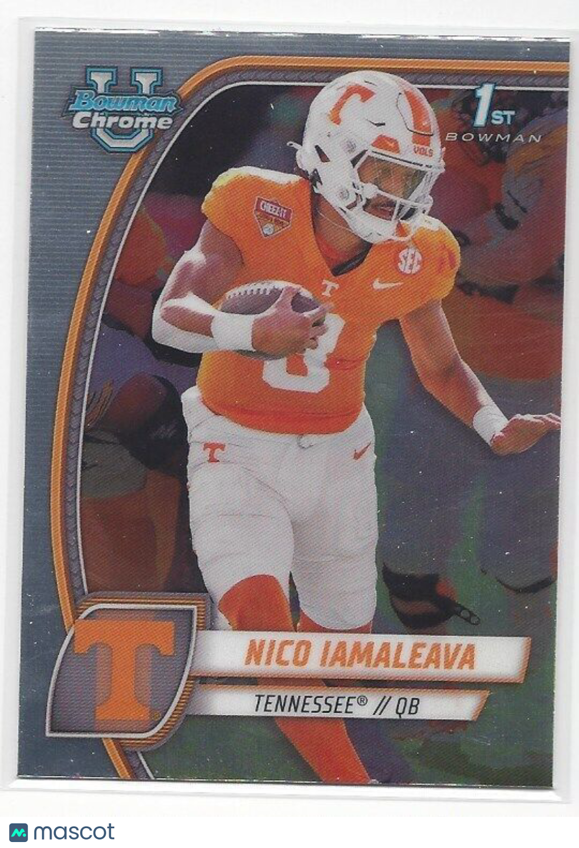 2024 BOWMAN CHROME UNIVERSITY FOOTBALL BASE 1ST SAVE QUANTITY !