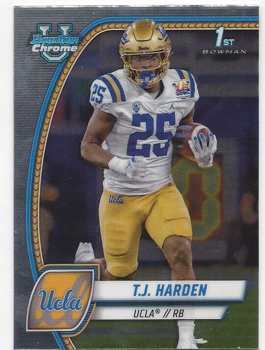2024 BOWMAN CHROME UNIVERSITY FOOTBALL BASE 1ST SAVE QUANTITY !