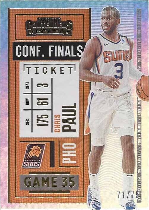 CHRIS PAUL 2020-21 PANINI CONTENDERS CONFERENCE FINALS TICKET #D 71/75