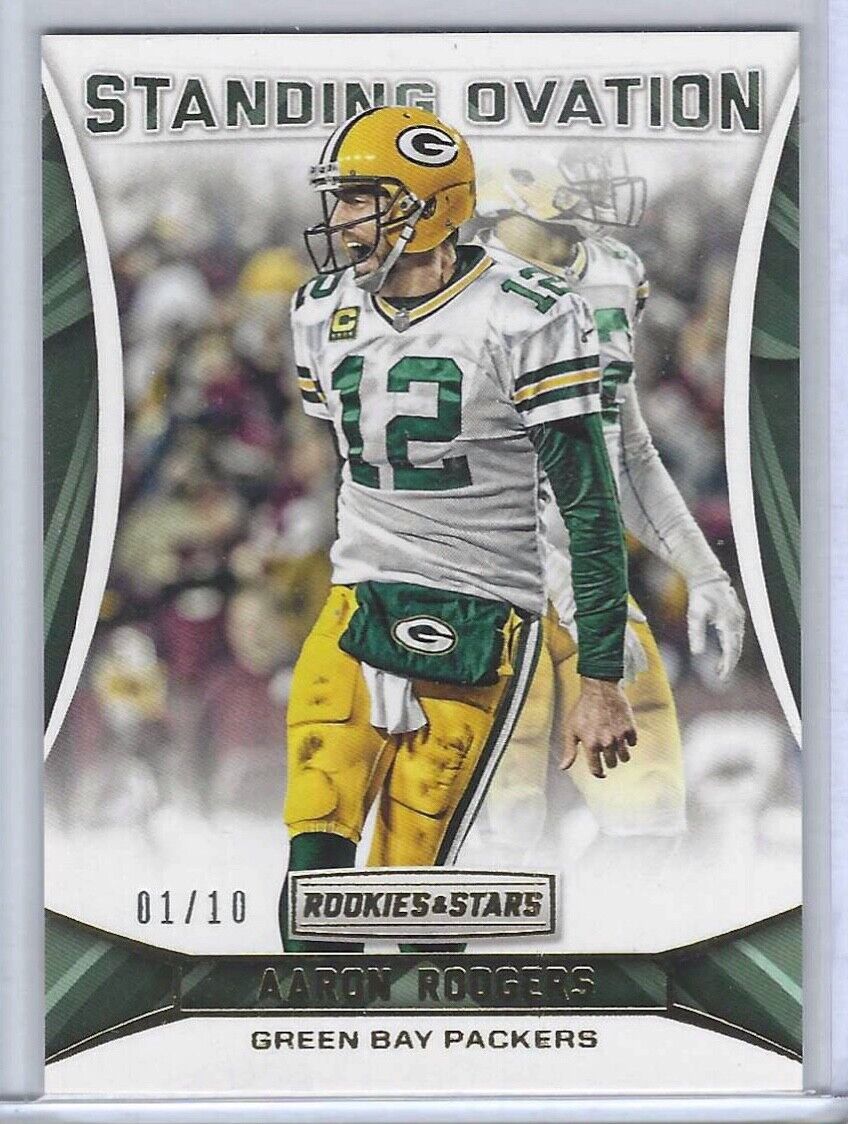 AARON RODGERS 2016 PANINI ROOKIES AND STARS STANDING OVATION GOLD #D 01/10