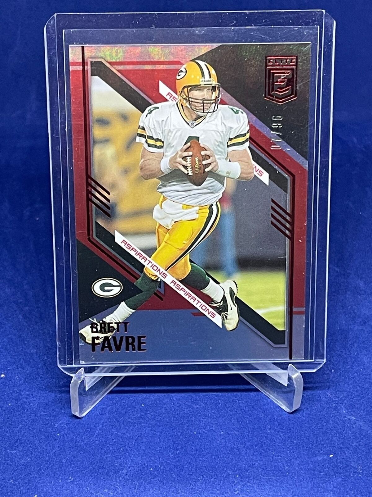 BRETT FAVRE 2021 PANINI DONRUSS ELITE RED #D 7/96