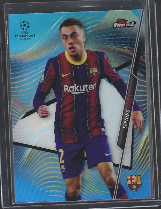 SERGINO DEST 2020-21 TOPPS FINEST BLUE REFRACTOR RC #D 137/150