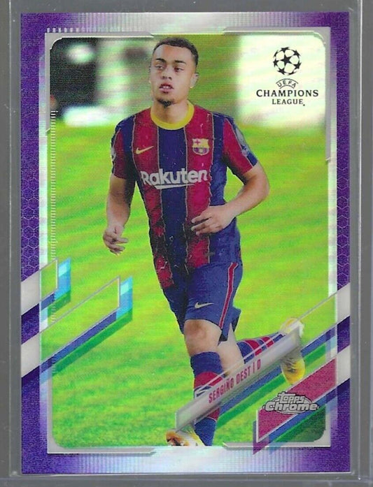 SERGINO DEST 2020-21 TOPPS CHROME PURPLE REFRACTOR RC #D 204/250