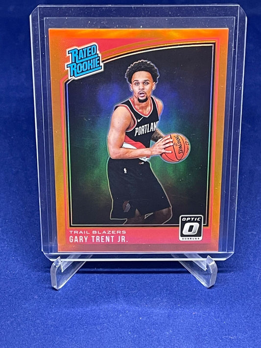 GARY TRENT JR 2018-19 PANINI DONRUSS OPTIC RATED ROOKIE ORANGE HOLO RC #D 41/199
