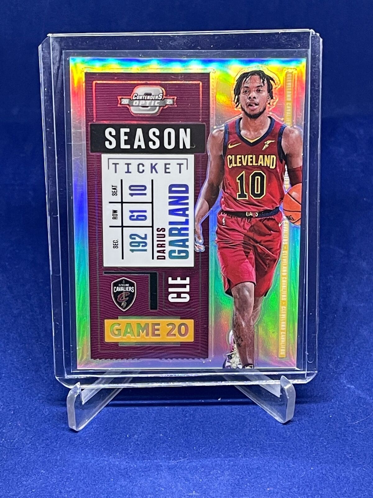 DARIUS GARLAND 2020-21 PANINI CONTENDERS OPTIC SEASON TICKET SILVER PRIZM #1