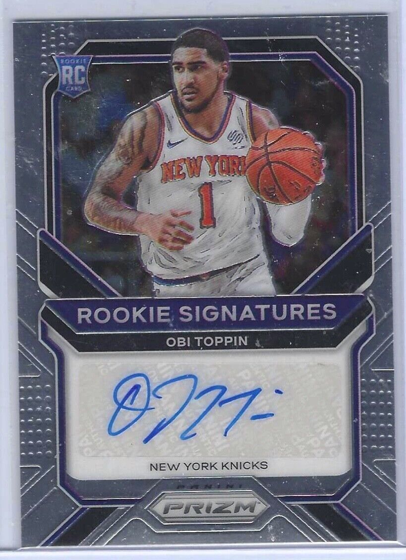 OBI TOPPIN 2020-21 PANINI PRIZM ROOKIE SIGNATURES AUTO RC #RS-OTP