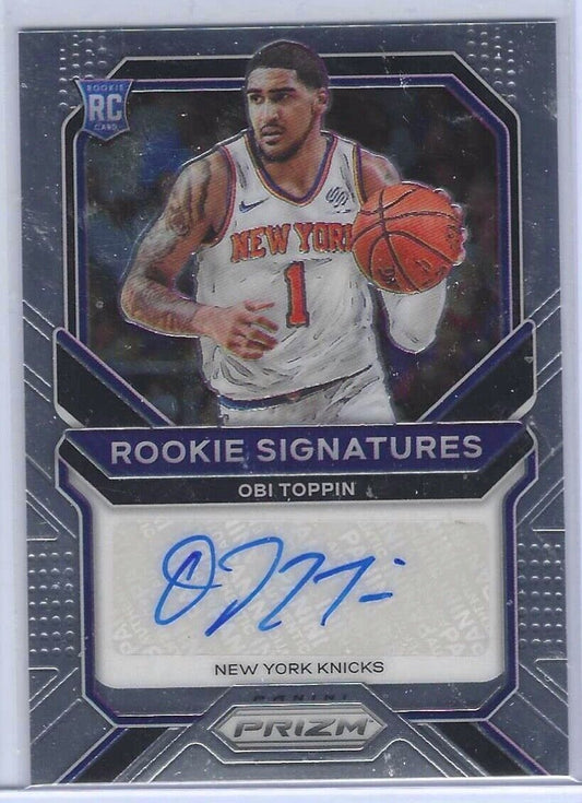 OBI TOPPIN 2020-21 PANINI PRIZM ROOKIE SIGNATURES AUTO RC #RS-OTP