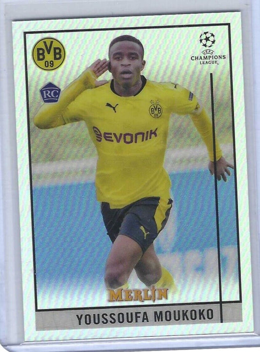 YOUSSOUFA MOUKOKO 2020-21 TOPPS MERLIN SILVER REFRACTOR ROOKIE RC #80