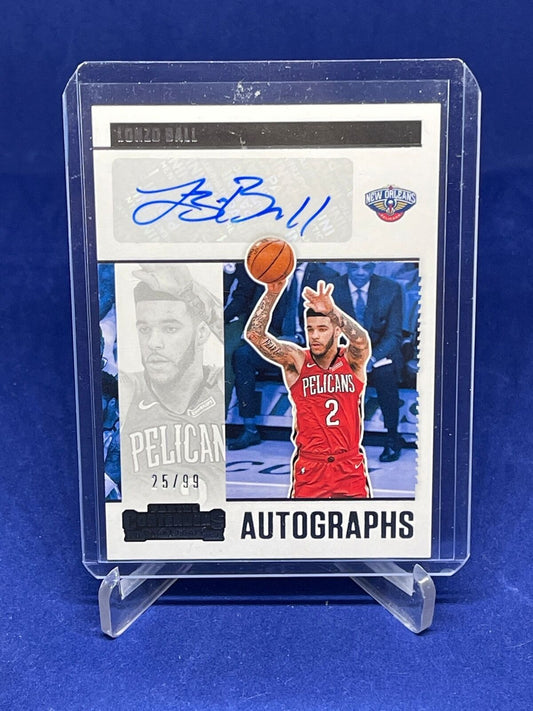 LONZO BALL 2020-21 PANINI CONTENDERS AUTOGRAPHS AUTO #D 25/99