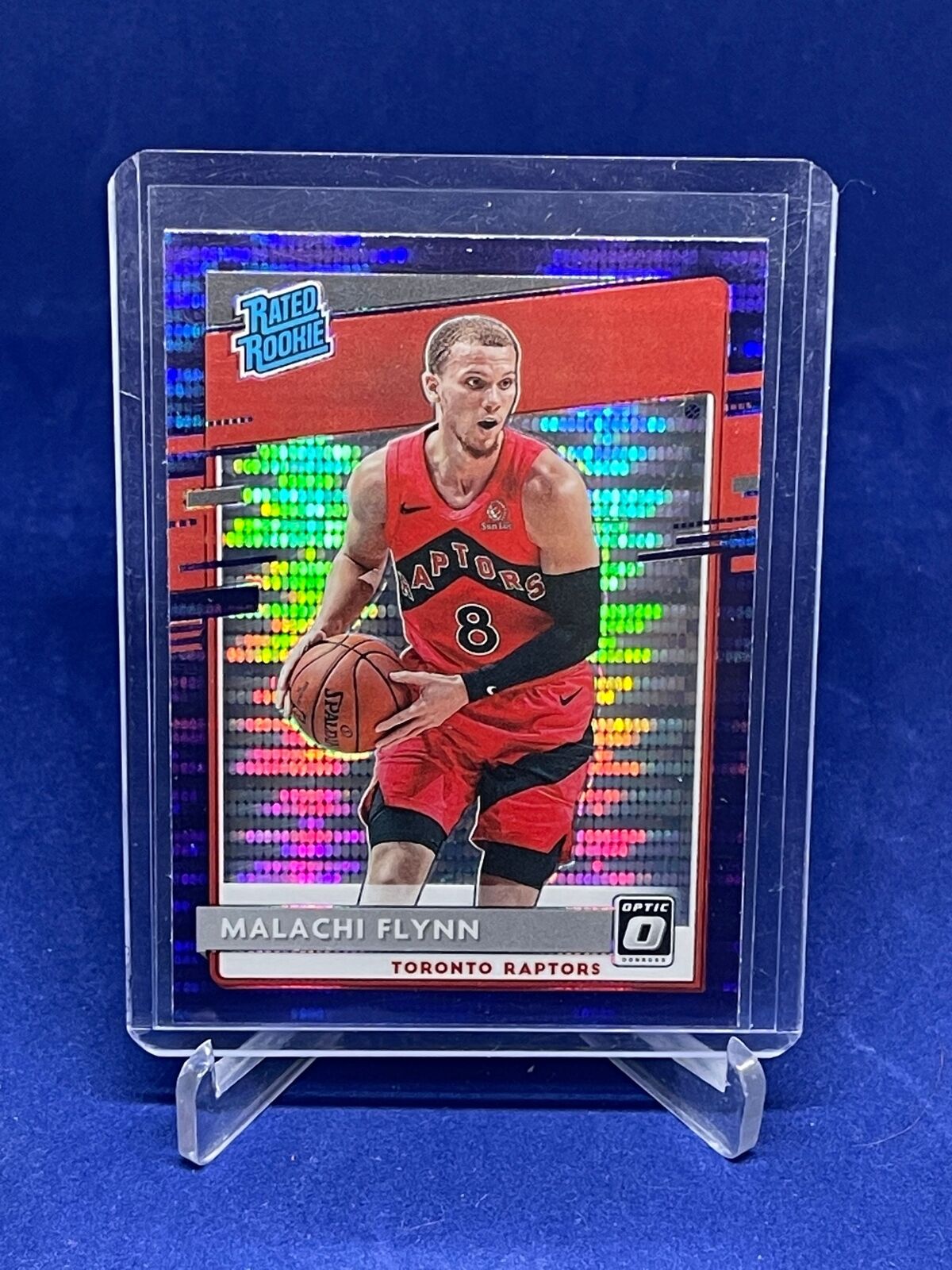 MALACHI FLYNN 2020-21 PANINI DONRUSS OPTIC RATED ROOKIE PURPLE PULSAR PRIZM #179