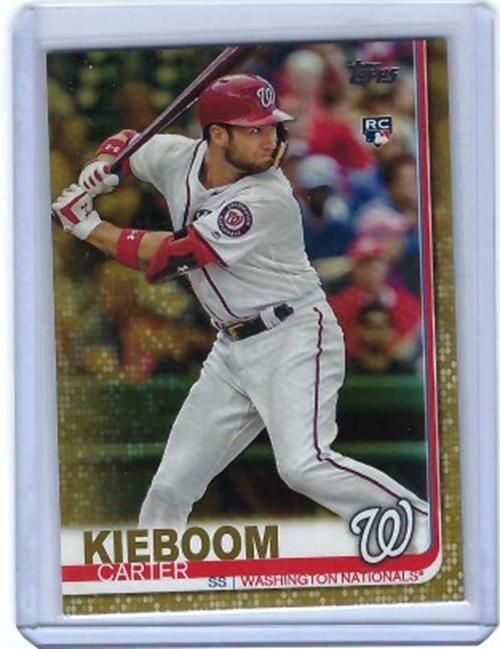 CARTER KIEBOOM 2019 TOPPS UPDATE SERIES GOLD RC #D /2019