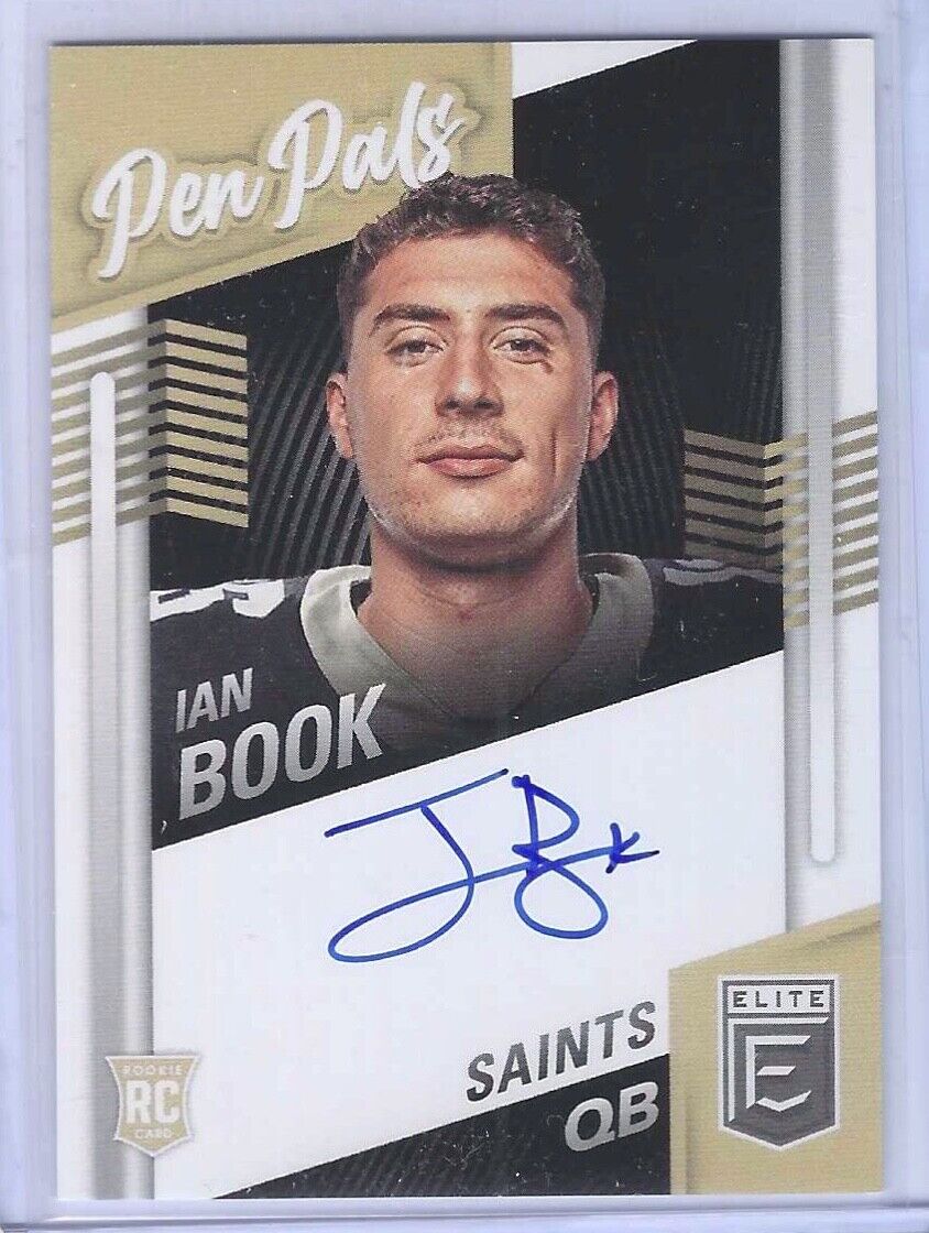 IAN BOOK 2021 PANINI DONRUSS ELITE PEN PALS BLUE INK ROOKIE AUTO RC #PP-IBO