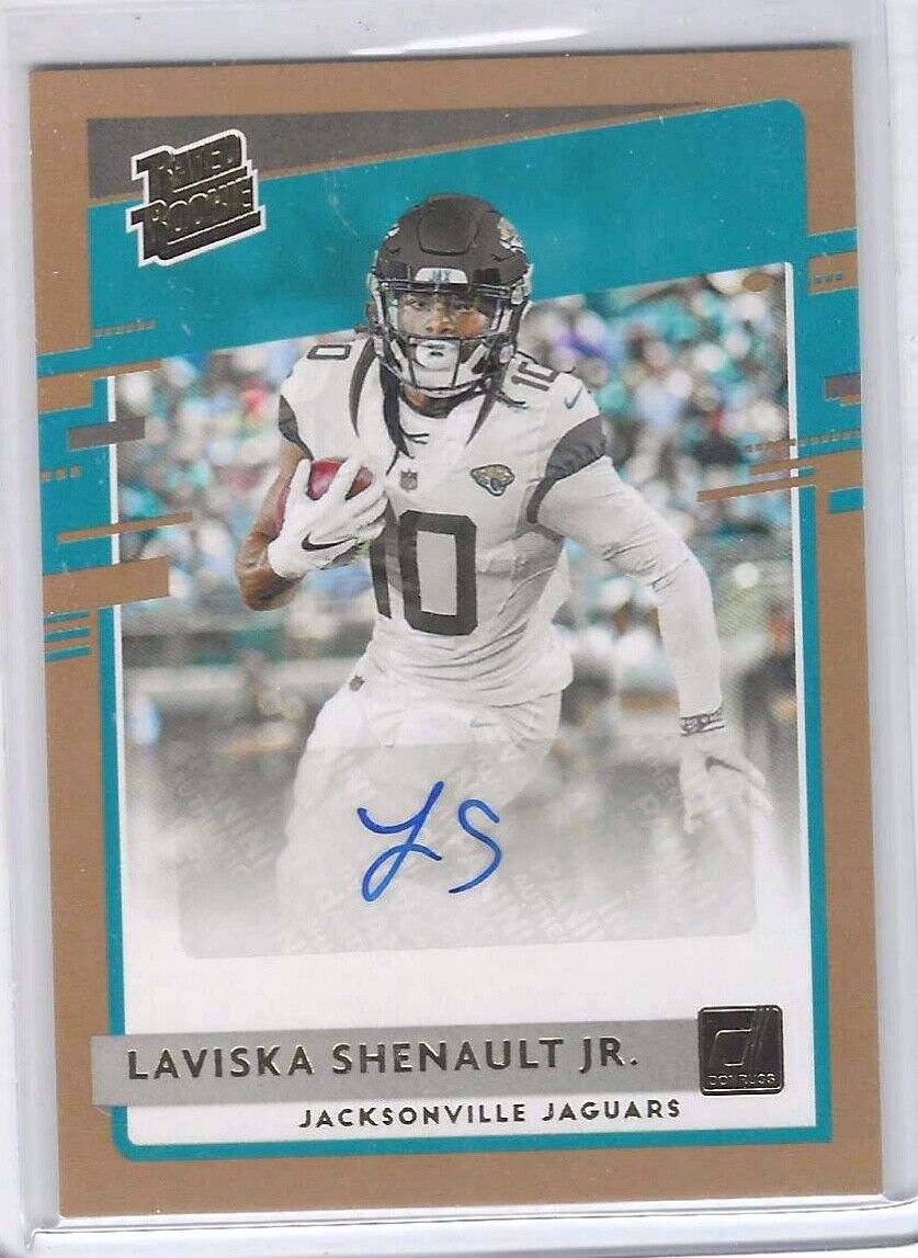 LAVISKA SHENAULT JR 2020 PANINI DONRUSS BRONZE RATED ROOKIE AUTO RC #318
