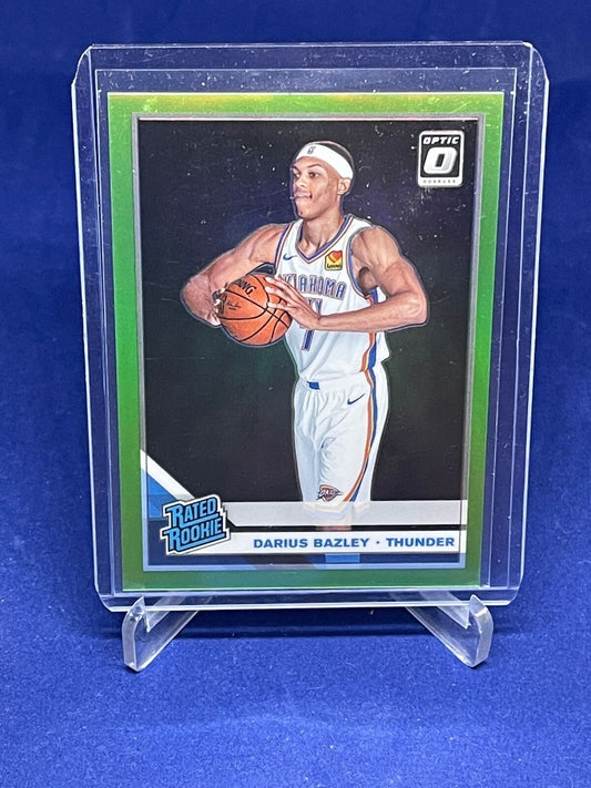 DARIUS BAZLEY 2019-20 DONRUSS OPTIC RATED ROOKIE LIME GREEN HOLO RC #D 108/149