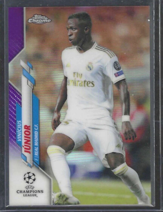 VINCIUS JUNIOR 2019-20 TOPPS CHROME UEFA PURPLE REFRACTOR #D 180/250