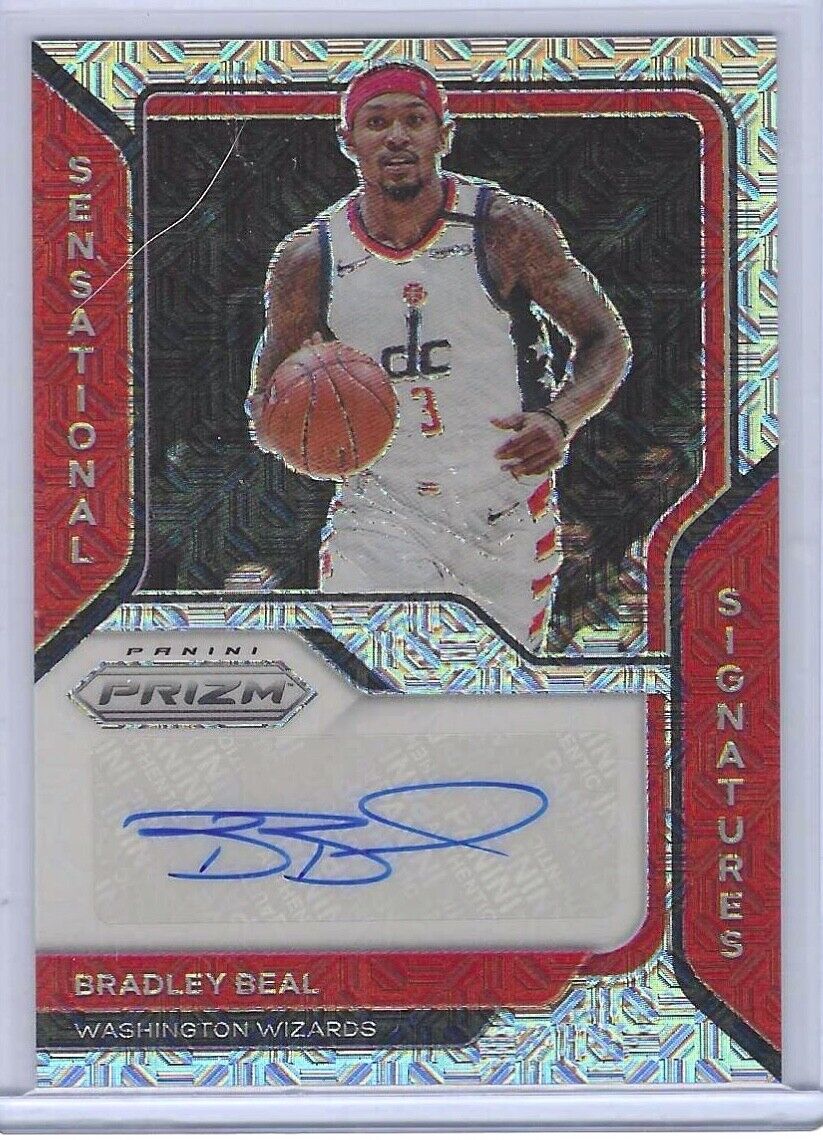BRADLEY BEAL 2020-21 PANINI PRIZM SILVER MOJO PRIZM AUTO #D 08/25