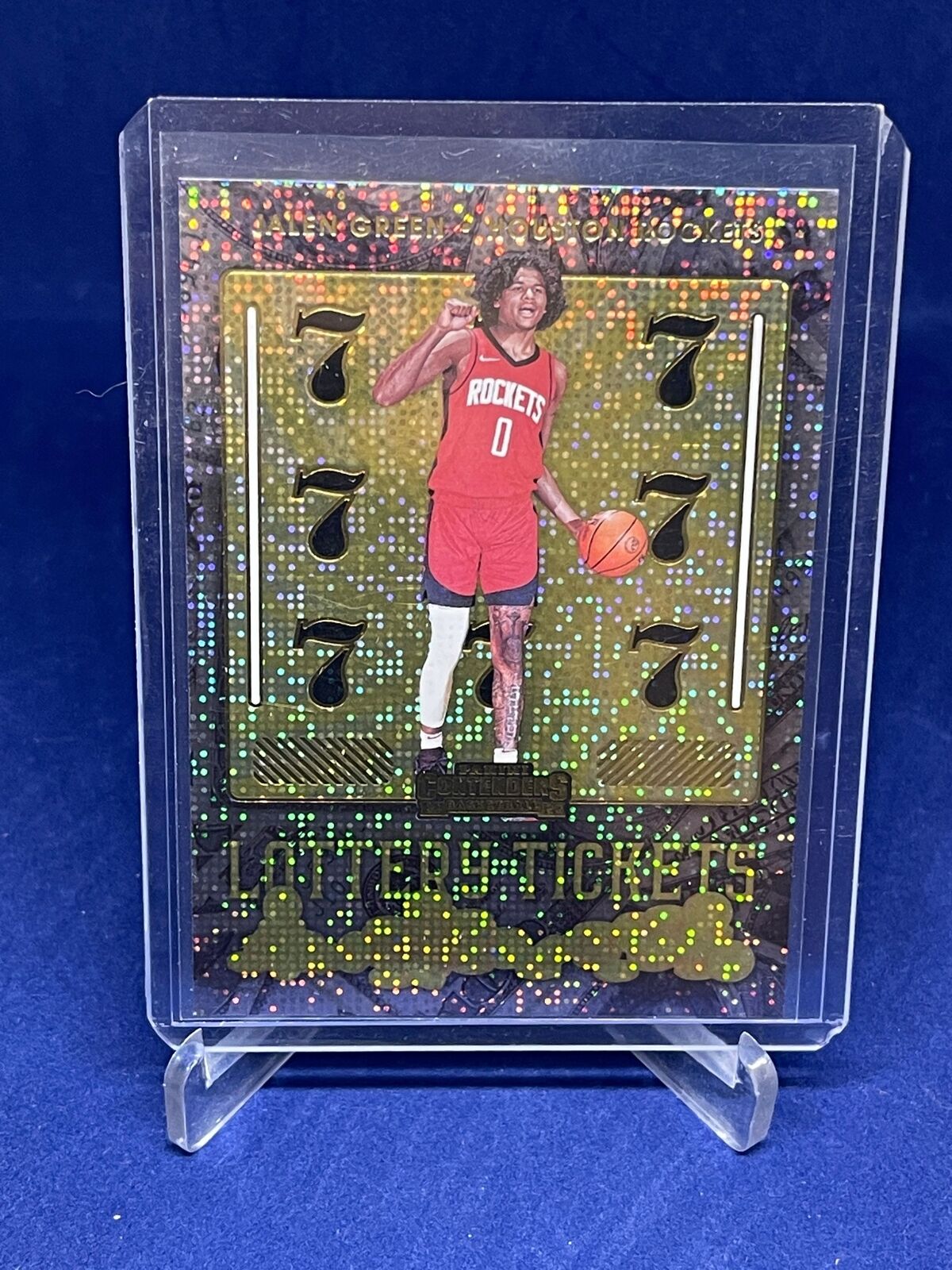 JALEN GREEN 2021-22 PANINI CONTENDERS LOTTERY TICKETS DAZZLE ROOKIE RC #2