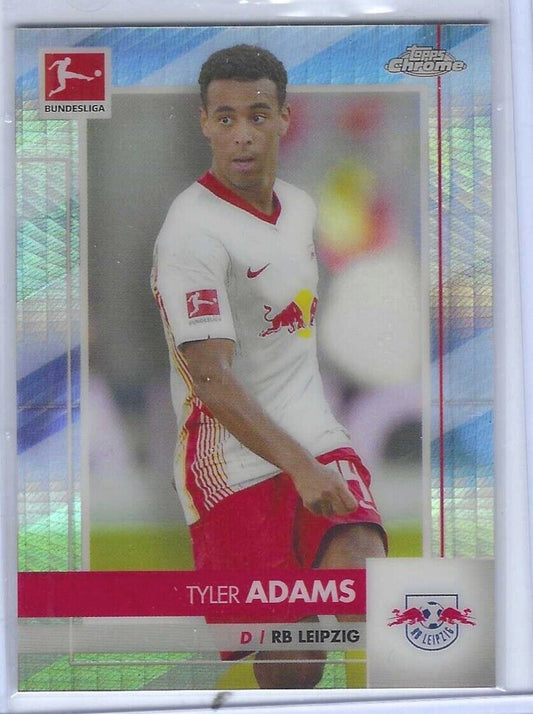 TYLER ADAMS 2020-21 TOPPS CHROME BUNDESLIGA SILVER HYPER REFRACTOR #D /199