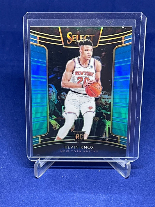 KEVIN KNOX 2018-19 PANINI SELECT CONCOURSE BLUE PRIZM ROOKIE RC #D 49/299