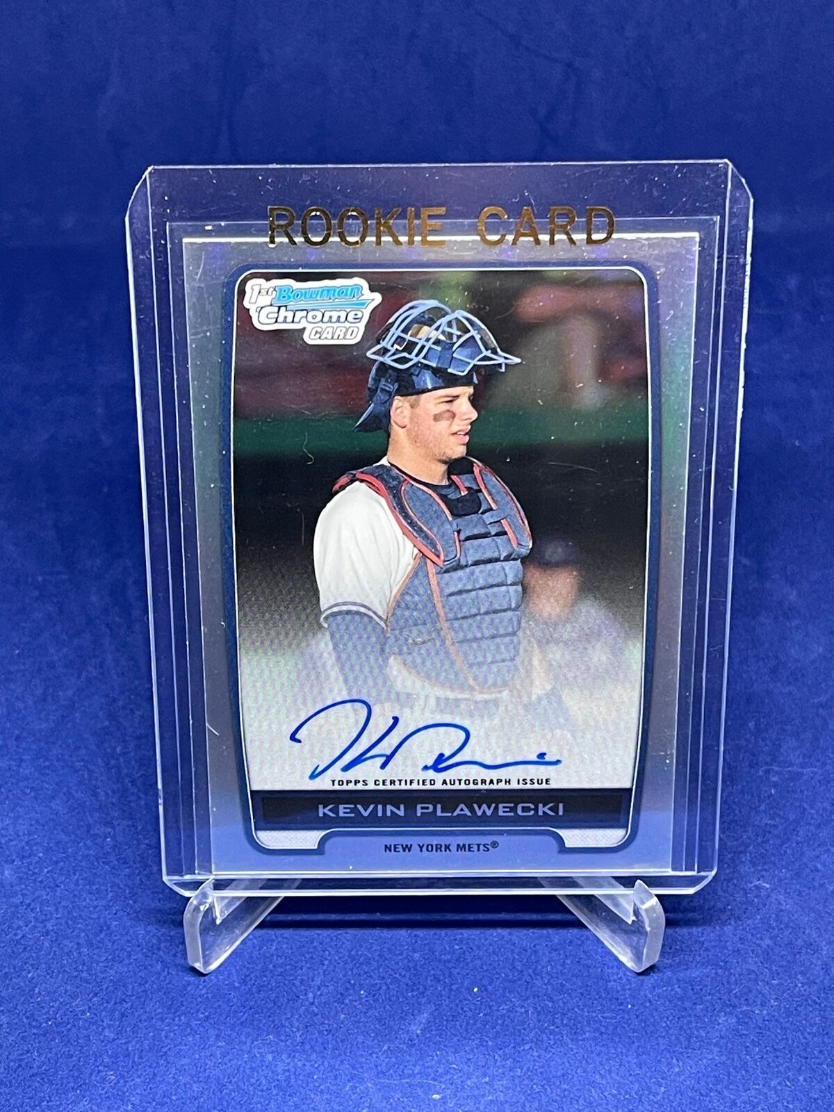 KEVIN PLAWECKI 2012 BOWMAN CHROME 1ST BOWMAN REFRACTOR AUTO PROSPECT