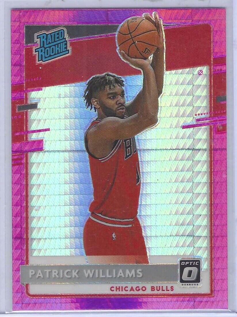 PATRICK WILLIAMS 2020-21 PANINI DONRUSS OPTIC PINK HYPER RATED ROOKIE RC #154