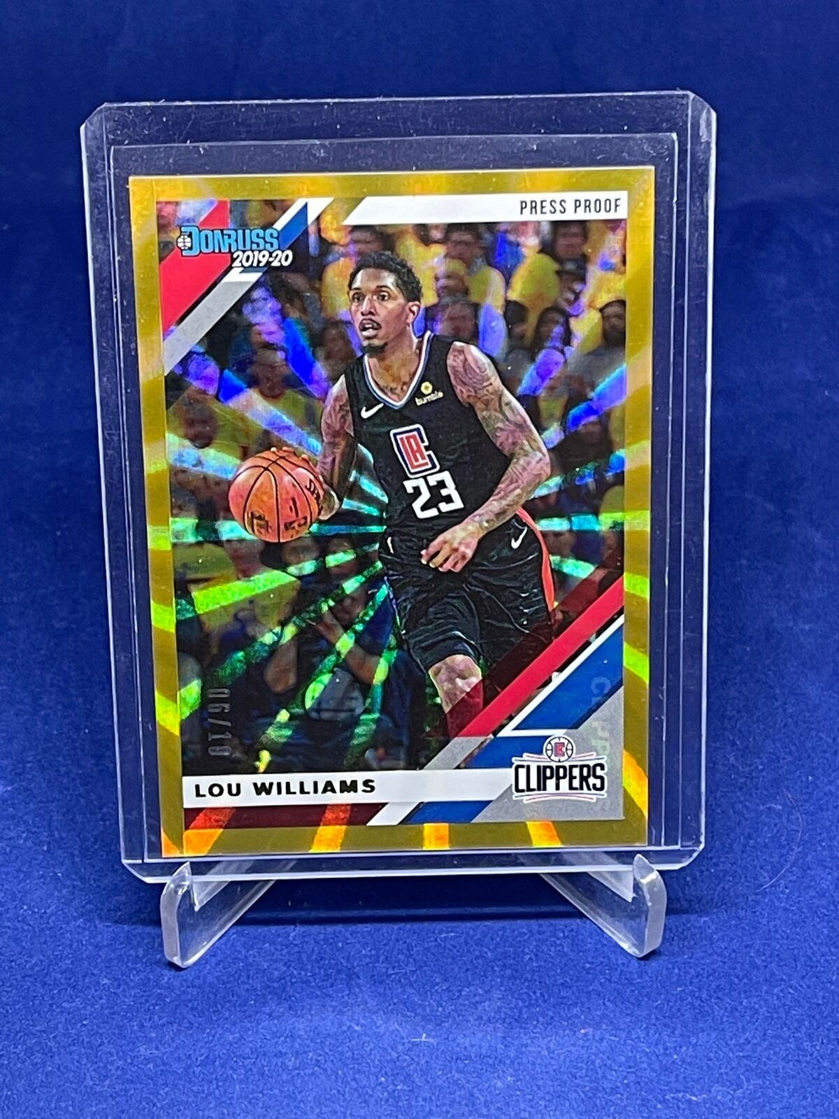 LOU WILLIAMS 2019-20 PANINI DONRUSS PRESS PROOF GOLD LASER #D 6/10
