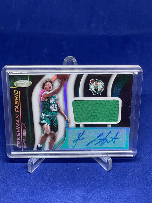 ROMEO LANGFORD 2019-20 PANINI CERTIFIED FRESHMAN FABRIC JERSEY AUTO ROOKIE RC