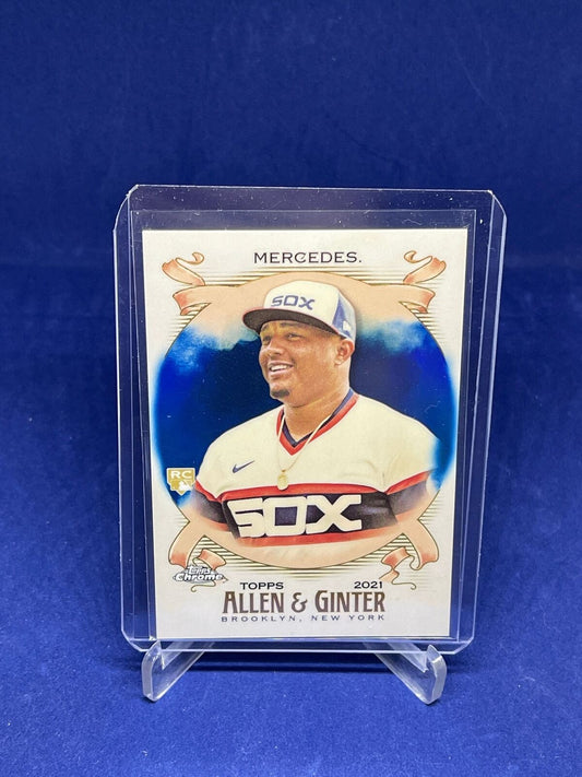 YERMIN MERCEDES 2021 TOPPS CHROME ALLEN AND GINTER BLUE REFRACTOR RC #D 106/150