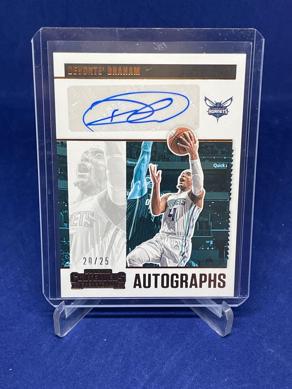 DEVONTE GRAHAM 2020-21 PANINI CONTENDERS BRONZE COPPER AUTO #D 20/25