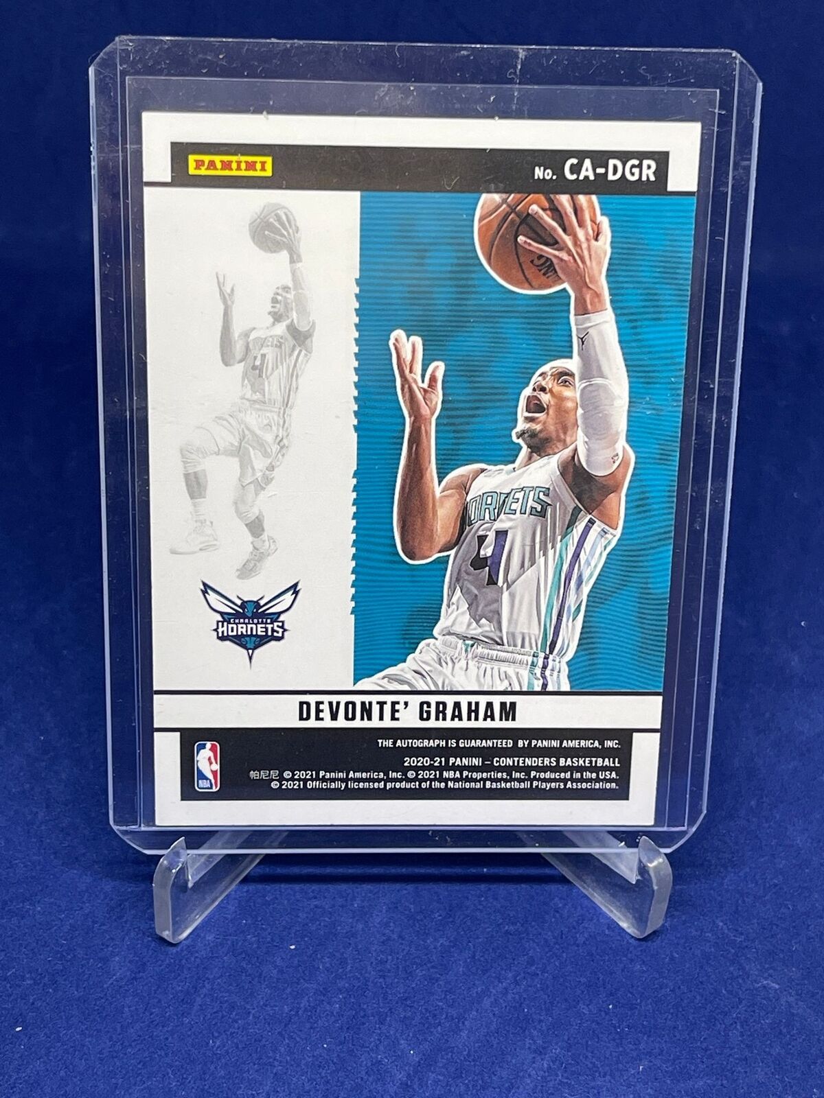 DEVONTE GRAHAM 2020-21 PANINI CONTENDERS BRONZE COPPER AUTO #D 20/25