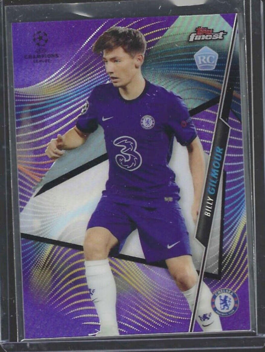 BILLY GILMOUR 2020-21 TOPPS FINEST PURPLE REFRACTOR ROOKIE RC #D 247/250