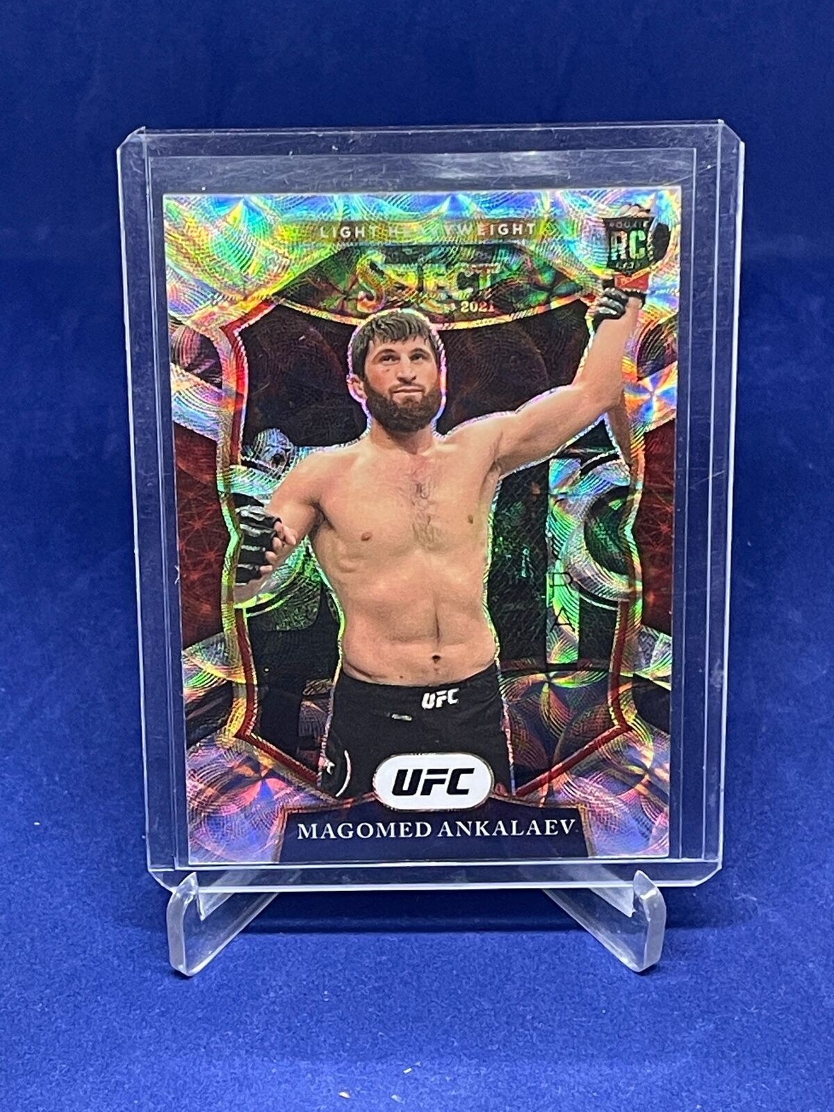 MAGOMED ANKALAEV 2021 PANINI SELECT UFC CONCOURSE SCOPE PRIZM ROOKIE RC #36