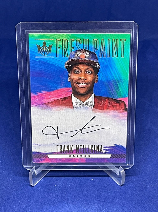 FRANK NTILIKINA 2017-18 PANINI COURT KINGS FRESH PAINT ROOKIE ON CARD AUTO RC