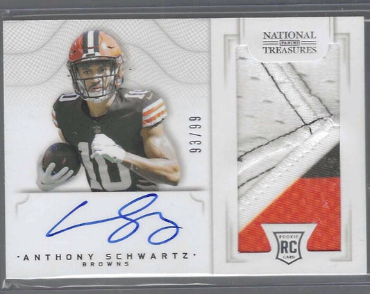 ANTHONY SCHWARTZ 2021 NATIONAL TREASURES HORIZONTAL RPA PATCH AUTO RC #D 93/99