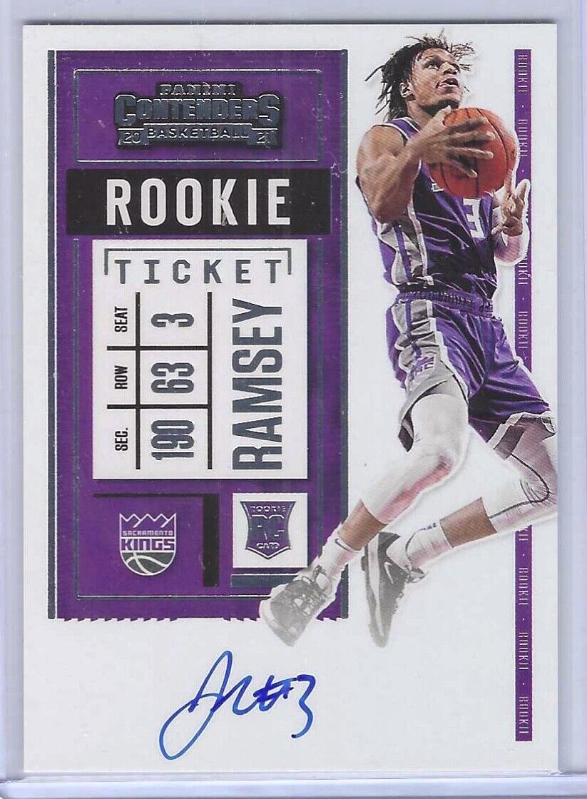 JAHMI'US RAMSEY 2020-21 PANINI CONTENDERS ROOKIE TICKET VARIATION AUTO RC #112