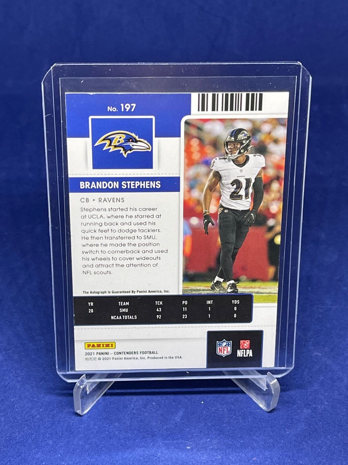 BRANDON STEPHENS 2021 PANINI CONTENDERS ROOKIE TICKET AUTO RC #197