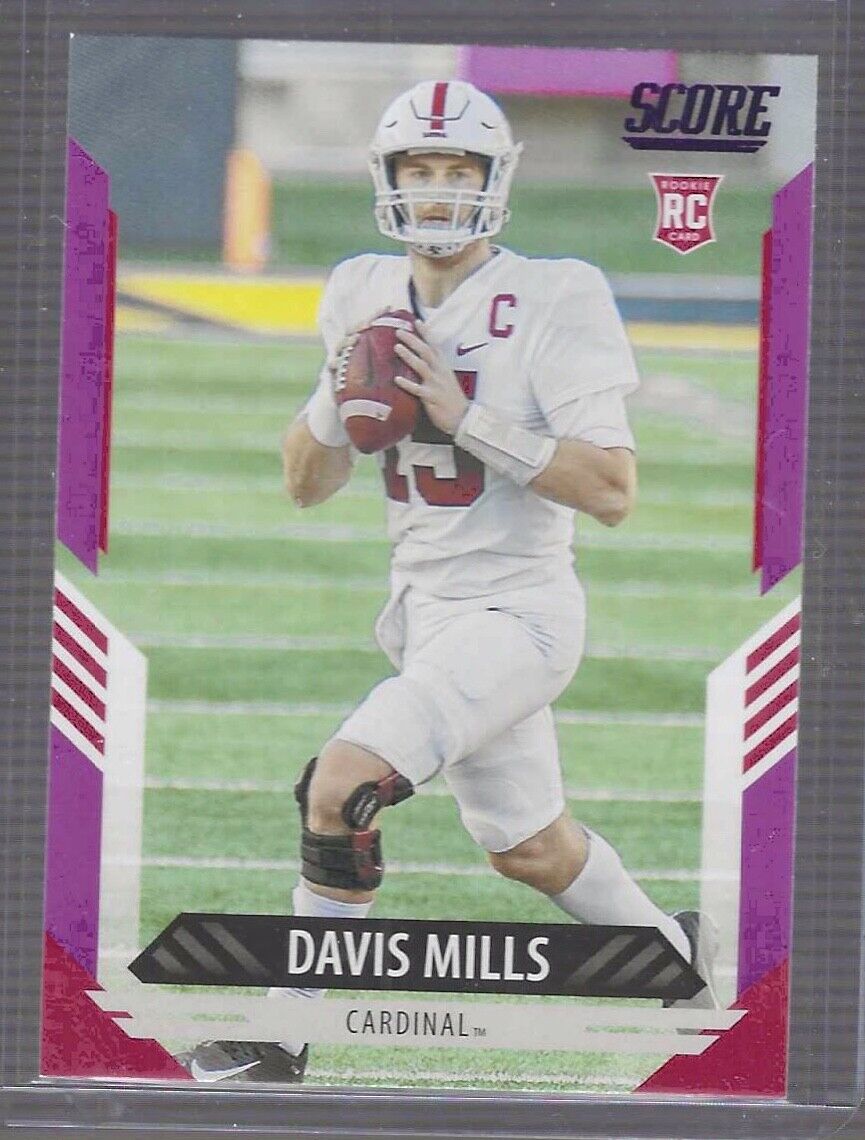 DAVIS MILLS 2021 PANINI SCORE PURPLE FOIL ROOKIE RC #363