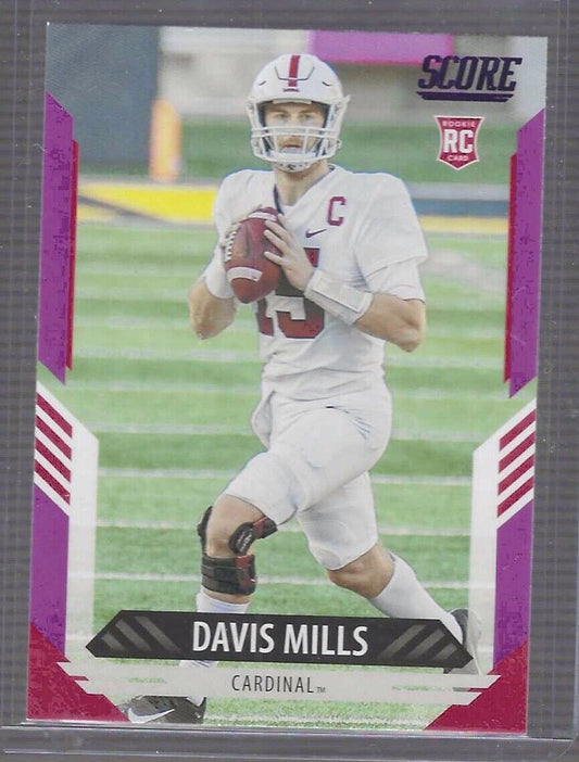 DAVIS MILLS 2021 PANINI SCORE PURPLE FOIL ROOKIE RC #363