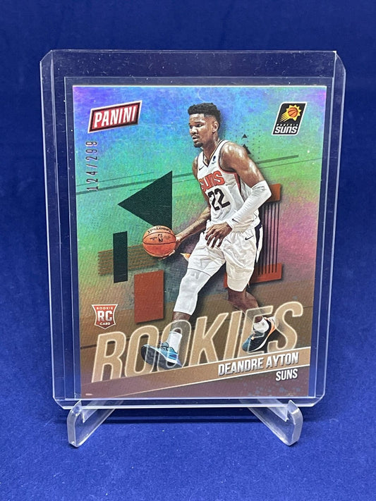 DEANDRE AYTON 2019 PANINI THE NATIONAL ROOKIES SILVER RC #D 124/299