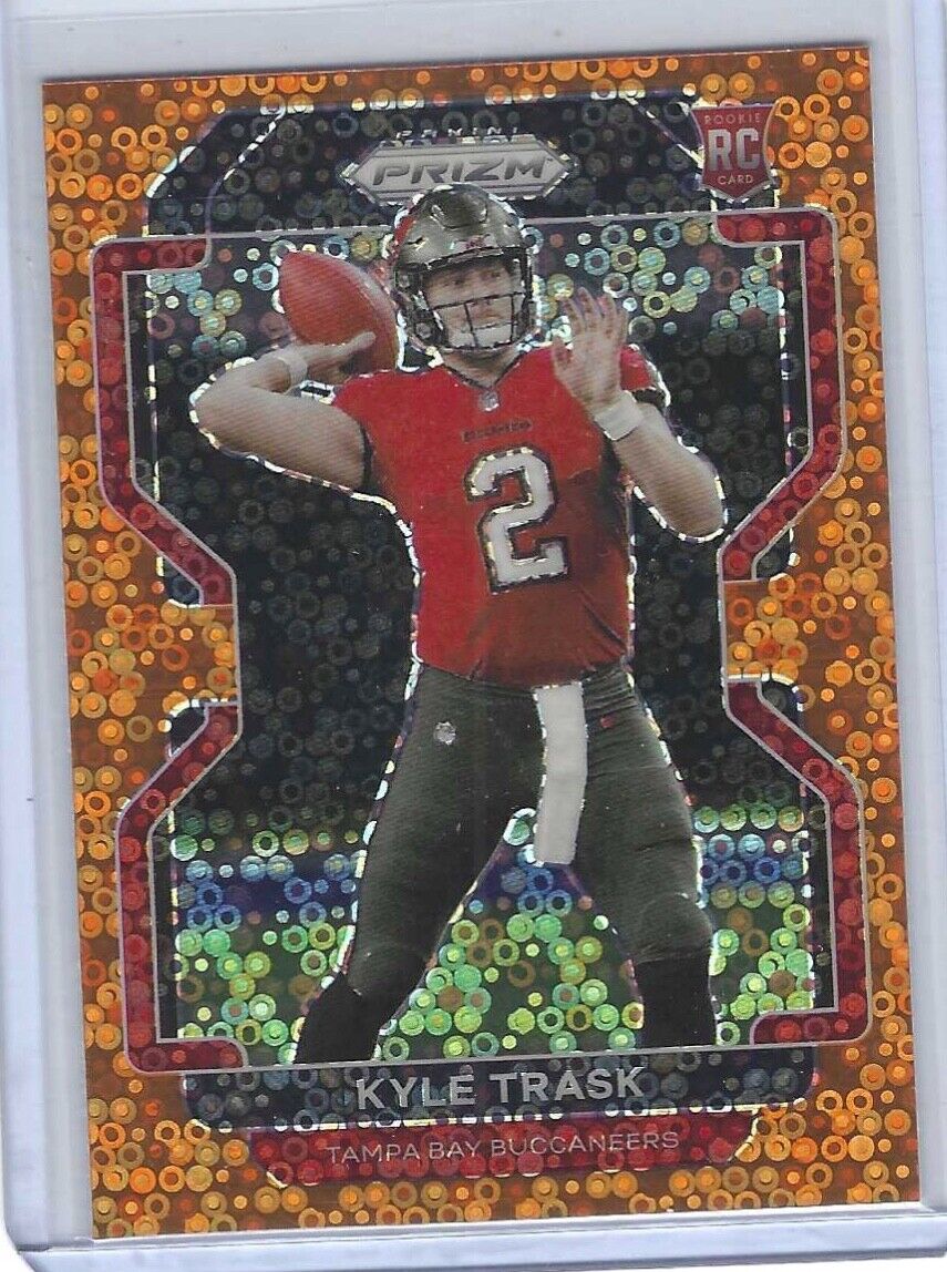 KYLE TRASK 2021 PANINI PRIZM ORANGE DISCO PRIZM ROOKIE RC #339