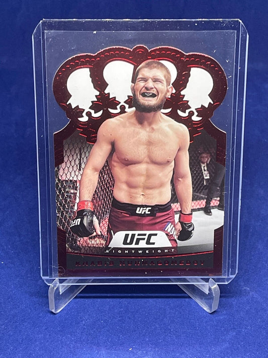 KHABIB NURMAGOMEDOV 2021 PANINI CHRONICLES CROWN ROYALE RED DIE CUT #D 7/149