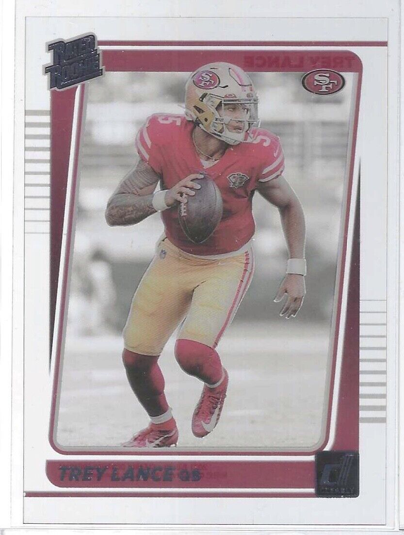 TREY LANCE 2021 PANINI CLEARLY DONRUSS RATED ROOKIE RC #54