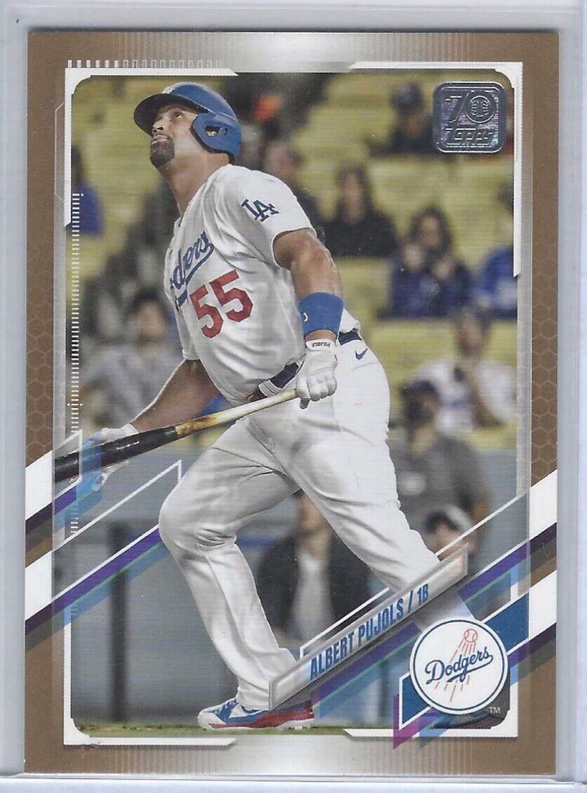 ALBERT PUJOLS 2021 TOPPS UPDATE SERIES GOLD #D 1703/2021