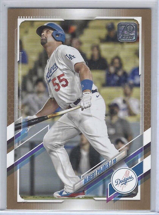 ALBERT PUJOLS 2021 TOPPS UPDATE SERIES GOLD #D 1703/2021