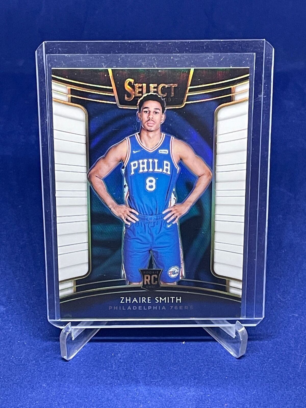 ZHAIRE SMITH 2018-19 PANINI SELECT CONCOURSE WHITE PRIZM RC #D 15/149
