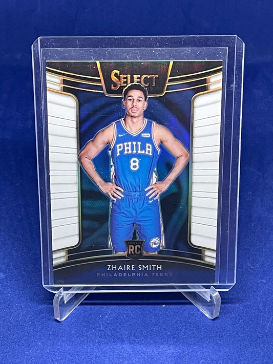 ZHAIRE SMITH 2018-19 PANINI SELECT CONCOURSE WHITE PRIZM RC #D 15/149