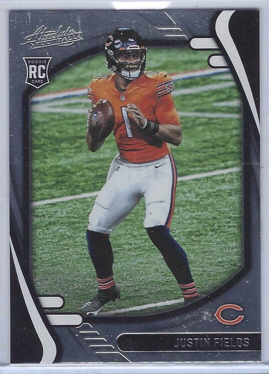 JUSTIN FIELDS 2021 PANINI ABSOLUTE FOOTBALL TRUE ROOKIE RC #108