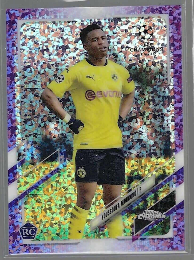 YOUSSOUFA MOUKOKO 2020-21 TOPPS CHROME PURPLE SPECKLE DIAMOND REFRACTOR RC /250