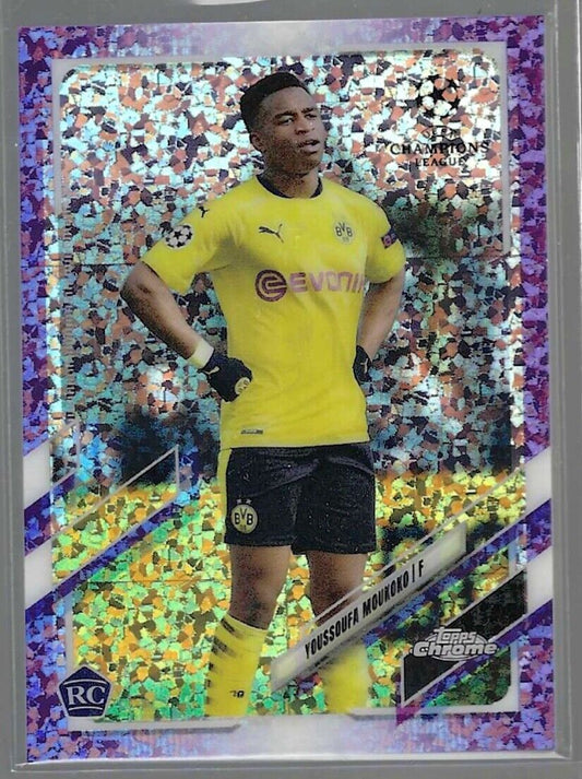 YOUSSOUFA MOUKOKO 2020-21 TOPPS CHROME PURPLE SPECKLE DIAMOND REFRACTOR RC /250